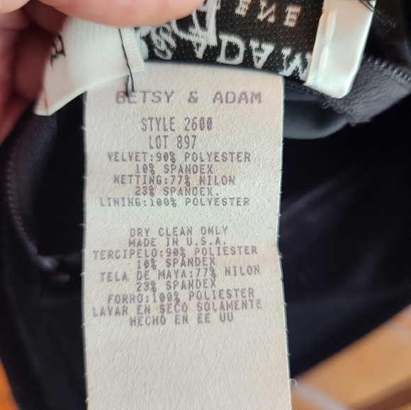 Womens betsy & adam velvet dress - Picture 8 of 11